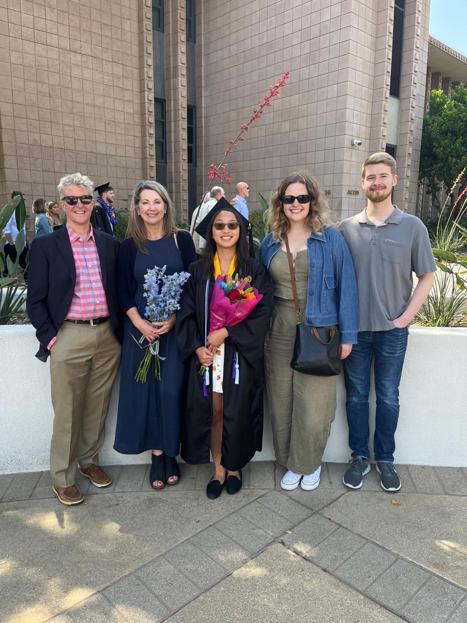 Anna Grace's graduation — the whole family